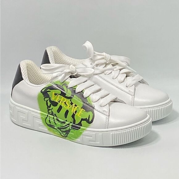 Versace Kids Medusa Smile low-top sneakers size 34 - Picture 4 of 13